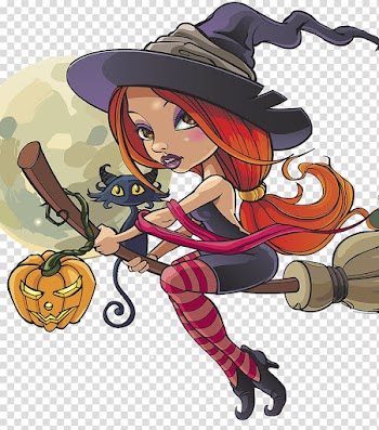Halloween Witch illustration transparent background PNG clipart
