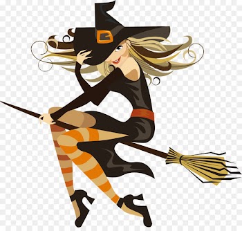Halloween Witchcraft Illustration - Vector witch 