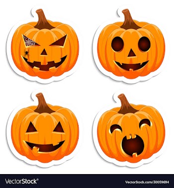 halloween with pumpkins face poster party harvest