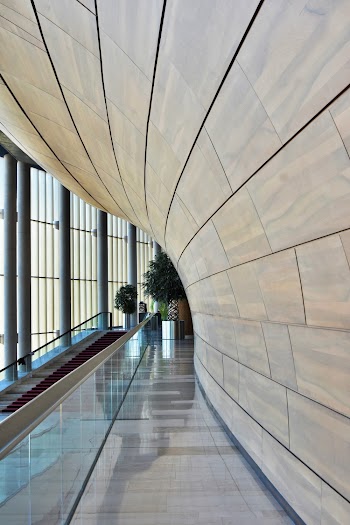 hallway with windows