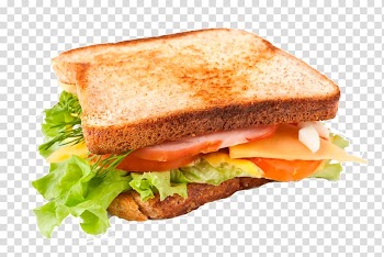 Ham and cheese sandwich Breakfast sandwich Montreal-style smoked meat BLT Fast food, toast transparent background PNG clipart
