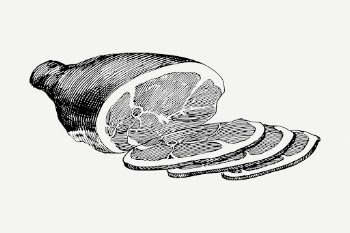 Ham drawing, vintage food illustration | Free PSD - rawpixel