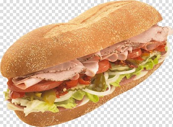 Ham sandwich with vegetables, Sandwich Top View transparent background PNG clipart