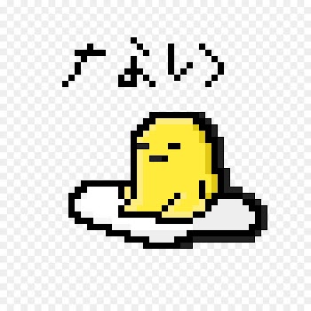 Hama Beads Hama Beads Perler Beads Beadwork - gudetama transparency and translucency 