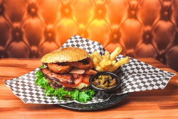Hamburger and Potato Fries