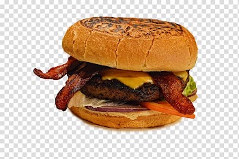 Hamburger Cheeseburger Fast food Veggie burger Buffalo burger, bacon transparent background PNG clipart