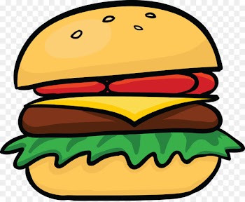 Hamburger Cheeseburger Hot dog Veggie burger Cartoon - junk food 