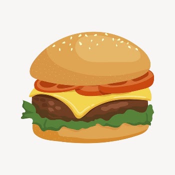 Hamburger clipart, cute cartoon illustration | Free PSD Illustration - rawpixel