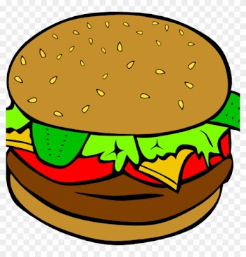 Hamburger Clipart Hamburger Clip Art At Clker Vector - Transparent Food Clip Art
