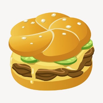 Hamburger collage element, food illustration | Free PSD - rawpixel