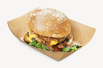 Hamburger collage element, isolated  | Free Photo - rawpixel