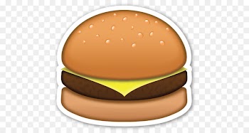Hamburger Emoji Sticker Cheeseburger Smiley - Emoji 