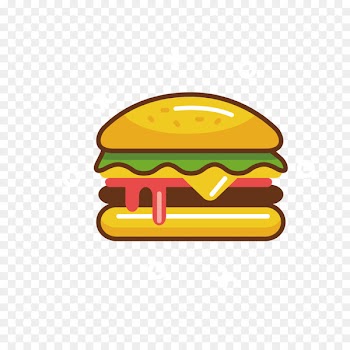 Hamburger Fast food Cheeseburger Clip art - Yellow Burger 
