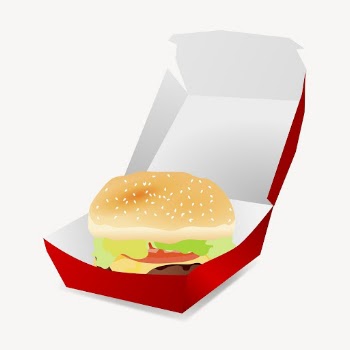 Hamburger fast food clipart, collage | Free PSD - rawpixel