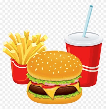 Hamburger Fries And Cola Png Clipart - Non Communicable Diseases Caused By Having Unhealthy