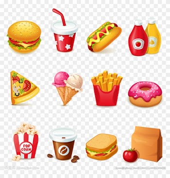 Hamburger Hot Dog Fast Food Junk Food Clip Art - Fast Food