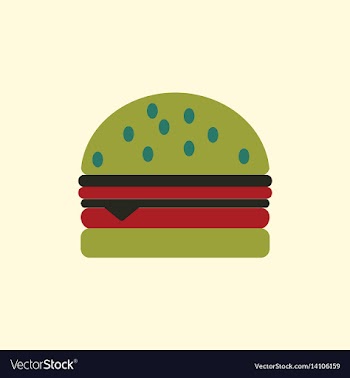 Hamburger icon burger vector image