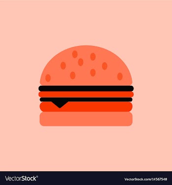 Hamburger icon burger vector image