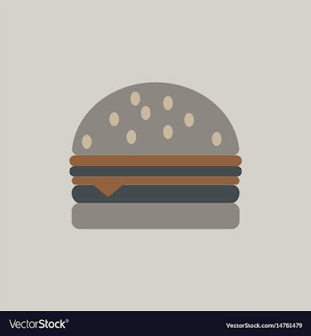 Hamburger icon burger vector image
