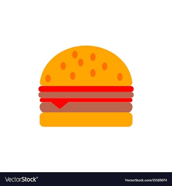 Hamburger icon burger vector image