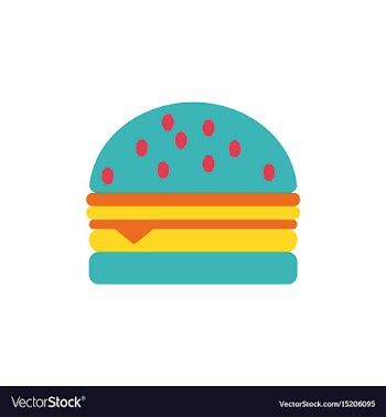 Hamburger icon burger vector image