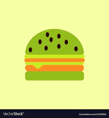 Hamburger icon burger vector image