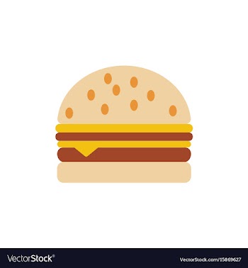 Hamburger icon burger vector image