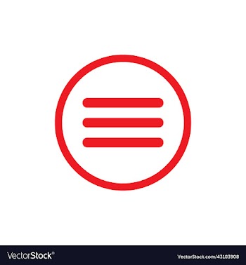 hamburger menu bar line art icon