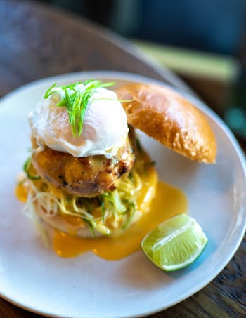 Hamburger on Plate