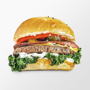 Hamburger on white background, food | Free Photo - rawpixel