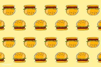 Hamburger patterned background | Free stock vector - 1187102
