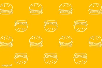 Hamburger patterned background | Free stock vector - 1187105