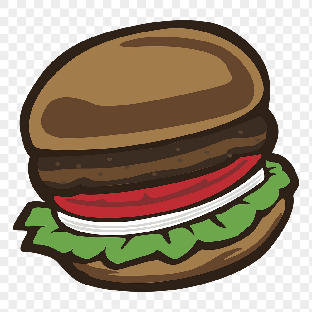 Hamburger png sticker, fast food | Free PNG - rawpixel