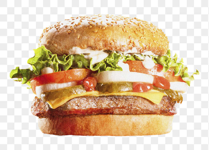 Hamburger png sticker, fast food | Free PNG - rawpixel