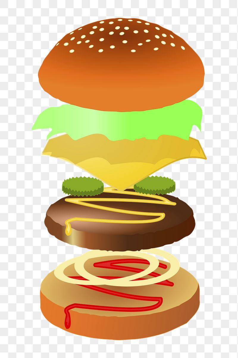 Hamburger png sticker, food illustration | Free PNG - rawpixel