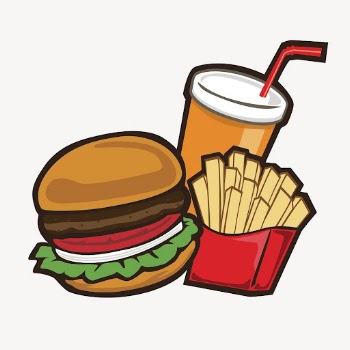 Hamburger set clipart, fast food | Free Vector - rawpixel