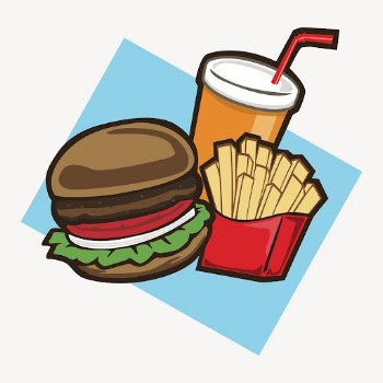 Hamburger set sticker, fast food | Free PSD - rawpixel
