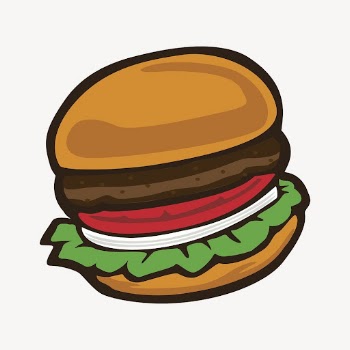 Hamburger sticker, fast food illustration | Free PSD - rawpixel
