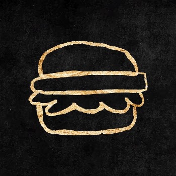 Hamburger sticker, gold aesthetic doodle | Free Vector Illustration - rawpixel