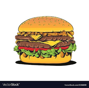 Hamburger vector image