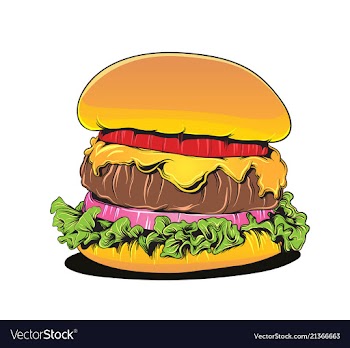 Hamburger vector image