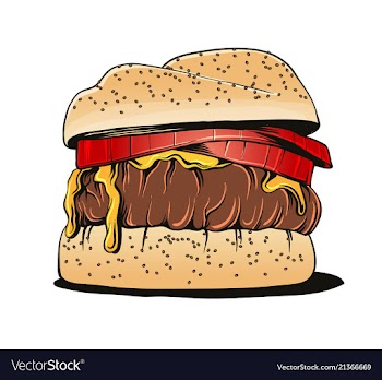 Hamburger vector image