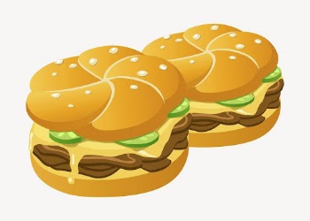 Hamburgers clipart, food illustration psd. | Free PSD - rawpixel