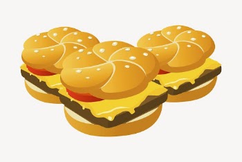 Hamburgers collage element, food illustration | Free PSD - rawpixel