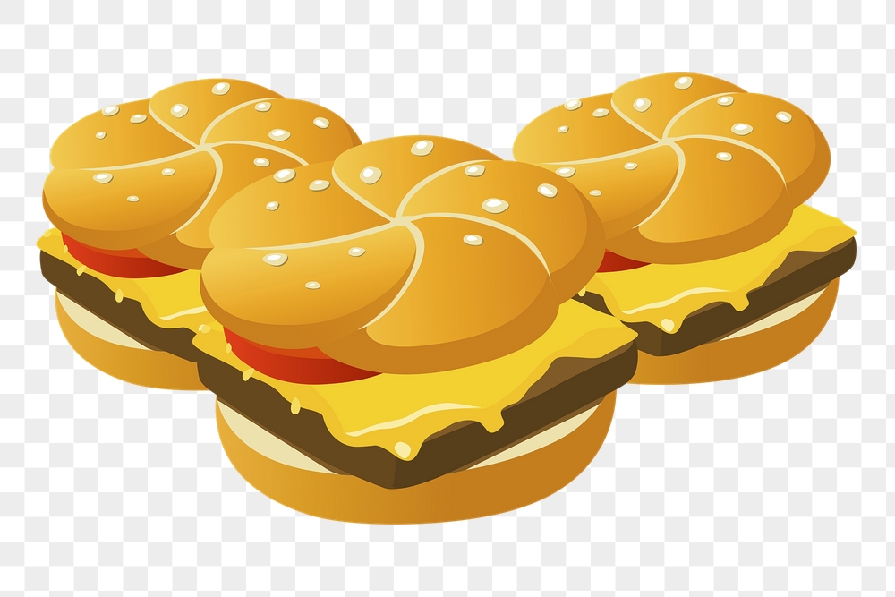 Hamburgers png sticker food illustration, | Free PNG - rawpixel