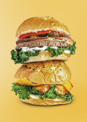 Hamburgers sticker, food photography psd | Free PSD - rawpixel