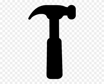 Hammer Black Hi Clipart - Hammer Clipart Black And White