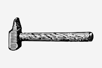 Hammer clipart, tool vintage illustration | Free Vector - rawpixel