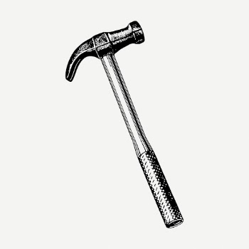 Hammer drawing, vintage tool illustration | Free PSD - rawpixel