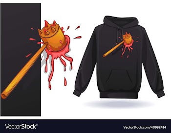hammer on heart hoodie design